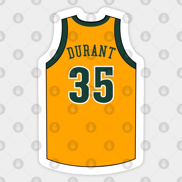 Kevin durant clearance yellow sonics jersey
